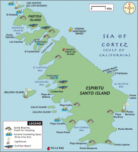 Espíritu Santo Map - Sea & Adventures/Mar Y Aventuras